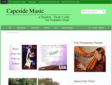 Tablet Screenshot of capesidemusic.com